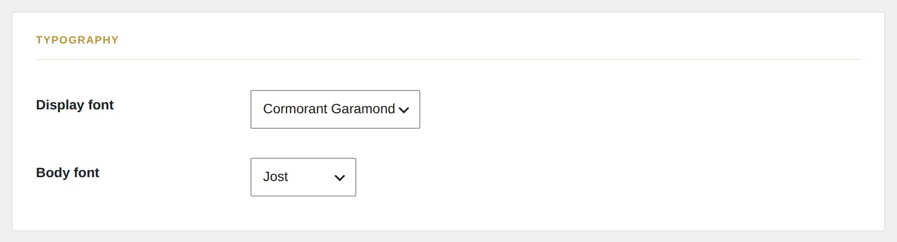 Schriften (Google Fonts).